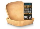 Carta Da Forno Arendo Per Friggitrice Ad Aria Calda, Quadrata, 4,7 - 7,5 Litri, 20 X 20 X 4,5 Cm, Antiaderente, Non Sbiancata, Per Ninja Airfryer AF300EU E AF400EU, 100 Pezzi