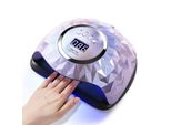 268W Nail Dryer Led Uv Lamp Professional Light Curing Device Nail Polish Dryer Gel Dryer With 4 Timer De, Purple