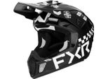 Casco Motocross Fxr Clutch Gladiator 2024, Nero/Bianco, S (55/56)