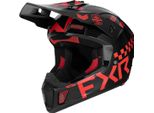 Casco Motocross Fxr Clutch Gladiator 2024, Nero/Rosso, L (59/60)