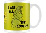 Il Grinch - Tazza Da Caffè "Ho Mangiato Tutti I Biscotti"" PM11086 (Taglia Unica) (Bianco/Nero/Verde)"