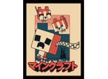 Minecraft - Poster Incorniciato "Chibi Comic"" PM11092 (40 Cm X 30 Cm) (Colorato)"