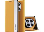 Custodia Per Xiaomi Redmi Note 14 Pro 5G, Custodia Magnetica In Finto Cuoio Con Funzione Stand Giallo