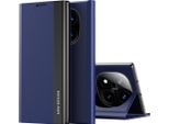 Custodia Per Xiaomi Redmi Note 14 Pro+ 5G, Custodia Magnetica In Finto Cuoio Con Funzione Stand Blu Scuro