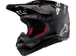 Casco Da Motocross Alpinestars Supertech S-M10 Flood 2024, Nero/Grigio, L (59/60)