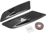 2 Pcs Auto Decorativo Aria Ingresso Aria Scoop Bonnet Lato Parafango Vent Hood Set Per Ford Mustang 2015-2017, Fibra Di Carbonio