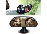 Auto 360 Gradi Regolabile Ventosa Retrovisore Bambino Specchio Convesso