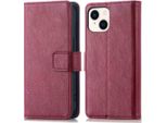 Custodia Imoshion Per Apple Iphone 15 - Cover Flip A Libro - Rosso Scuro