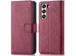 Custodia Per Cellulare Imoshion Per Samsung Galaxy S22 - Cover Flip A Libro - Rosso Scuro