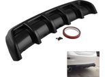 25 "X 5"" Universal Car Kit Paraurti Posteriore Copertura Trim Shark Fin Spoiler Lip Diffusore Nero"
