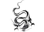 Drago Riflettente Totem Graffiante Decalcomanie Adesivi Per Auto Testa Piena Styling Sticker Nero