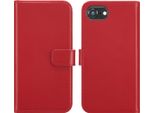 Cover Per Iphone 16E - Vera Pelle - Custodia Selencia Flip Flap - Rosso