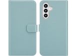 Custodia Per Samsung Galaxy A26 - Vera Pelle - Custodia Selencia Flap - Azzurro