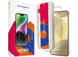 Samsung Galaxy S25 Plus Screenprotector: Accezz Gehard Glas Full Cover Screenprotector Metapplicator - Transparent