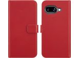 Google Pixel 9A Sleeve - Vera Pelle - Selencia Flip Cover - Rosso