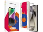Samsung Galaxy S25 Ultra Screenprotector: Accezz Gehard Glas Full Cover Screenprotector Metapplicator - Transparent
