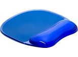 Tappetino Per Mouse, Q-Connect, Gel, Con Poggiapolsi, Blu