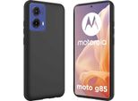 Per Motorola Moto G85 5G Silicone Tpu Custodia Protettiva Cover Flessibile Ultra Sottile Nero