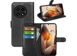 Per Oneplus 13 Custodia Protettiva Smart Book Wallet In Pelle Finta Nera