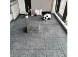 10 Pezzi 30X30X1 Cm Tappetini In Moquette, Tappetino In Peluche Insonorizzato Giuntato Per Soggiorno Camera Da Letto, Colore: Grigio