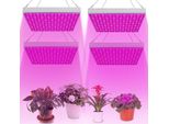 Clanmacy 4PCS Lampada Per Piante Led, 15W Con 225 Led Rossi E Blu Luce Per Piante, Lampada Di Crescita Led, Luci Di Crescita Per Piante Da Appartamento, Fiori In Giardino
