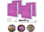 Jayseuw 4PCS Lampada Per Piante Led, 15W Con 225 Led Rossi E Blu Luce Per Piante Luce Per Piante, Lampada Di Crescita Led, Lampade Di Crescita Per Piante D'appartamento, Fiori In Giardino