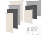 Clanmacy Tenda Verticale Antracite 140 X 140 Cm Tenda Verticale Per Patio Balcone Laterale Tenda A Rullo Schermo Privacy Protezione Solare Resistente Ai Raggi Uv