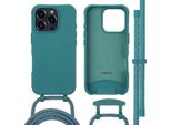 Custodia Per Iphone 16 Pro Max - Silicone - Imoshion Custodia Morbida/Manicotto Con Cinturino/Copertura Posteriore - Verde Scuro