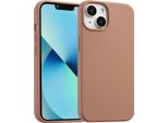 Custodia Per Iphone 13 Mini - Silicone - Accezz Soft Case/Backcover - Marrone Chiaro