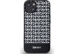 Dkny, Custodia Protettiva Iphone 14 Ripetizione Del Motivo A Righe In Basso, Nero