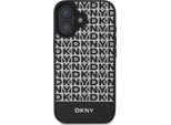 Dkny, Custodia Protettiva Per Iphone 16 Plus Con Motivo A Righe In Basso, Nero