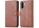 Custodia Per Cellulare Imoshion Per Samsung Galaxy A36 - Cover Flip A Libro - Marrone