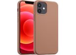 Custodia Per Iphone 12/ Iphone 12 Pro - Silicone - Accezz Soft Case/Backcover - Marrone Chiaro