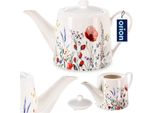 Orion Caffettiera E Teiera In Porcellana Teiera In Porcellana Mohnblumen 1 L