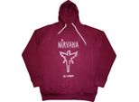 Nirvana - Felpa Con Cappuccio "In Utero"" Per Uomo/Donna Unisex RO12701 (Xl) (Rosso Bordeaux)"