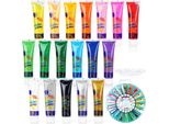Set Di Colori Acrilici Set Di Colori Acrilici Con Tavolozza Di Miscelazione 36 Ml 19 Pezzi.