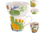 Orion Tazza In Porcellana Tazza Per Bambini Tazza Con Ciotola Con Ciotola In Porcellana Per Bambini 2 Pz.