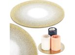 Vilde Piatto Decorativo Piatto Decorativo Sottobicchiere Per Candele Piatto In Vetro Specchiato Scintillante 20 Cm