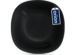 Orion Piatto Fondo In Vetro Nero Luna 21,5 Cm 650 Ml