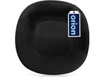 Orion Piatto Da Dessert Piatto Per Torta Piatto In Vetro Nero Luna 20,5X20,5X1,8 Cm
