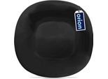 Orion Piatto Piano Piatto Da Pranzo Piatto Piano In Vetro Nero Luna 26,5 Cm