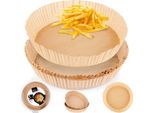 Inserti Per Friggitrice Ad Aria Carta Da Forno Monouso Per Friggitrici Ad Aria In Carta 20 Cm 50 Pz.