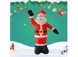 2.4M Grande Gonfiabile Babbo Natale Decorazioni Natalizie Giardino Esterno
