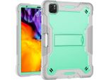 Custodia Per Ipad Air 5 /Air 4 /Ipad Pro 11 2022/2021/2020/2018, Ipad 10.9, Custodia Protettiva Ibrida Rugged Per Tablet Con Supporto Minze