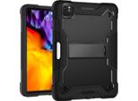 Custodia Per Ipad Air 5 /Air 4 /Ipad Pro 11 2022/2021/2020/2018, Ipad 10,9, Custodia Protettiva Ibrida Rugged Per Tablet Con Supporto Nero