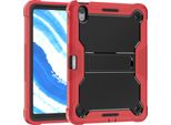 Custodia Per Ipad Air 11 Pollici M2 (2024), Custodia Protettiva Ibrida Rugged Per Tablet Con Supporto Rosso