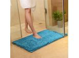 Honana WX-329 50X80Cm Tappeto Morbido In Ciniglia Lavabile In Lavatrice Bagno Tappeto Antiscivolo Assorbente Tappeto Porta - Arancione Rosso