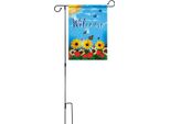 45' X 15' Ferro Mini Garden Flag Pole Stand Yard Decorations Display