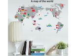 Mappa Del Mondo Adesivo Murale In Pvc Rimovibile Impermeabile Arte Murale Decorazione Domestica