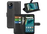 Per Zte Blade A35 Lite Smart Cellulare Custodia Nera Custodia In Pelle Finta Book